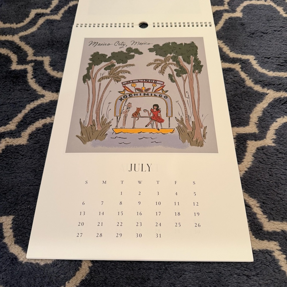 Rifle Paper Co. Travel Sketchbook Calendar - Picture 8 of 13